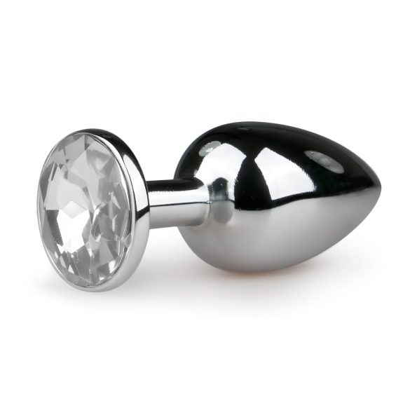 Easytoys - plug anal métal (argent-blanc)