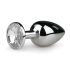 Easytoys - plug anal métal (argent-blanc)