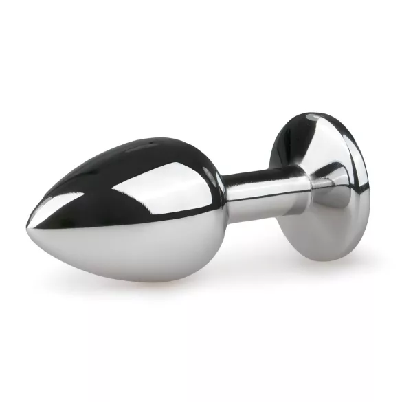 EasyToys - plug anal en métal (argent-blanc)