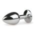 Easytoys - plug anal métal (argent-blanc)