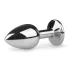 EasyToys - plug anal en métal (argent-blanc)