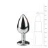 Easytoys - plug anal métal (argent-blanc)