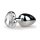 Easytoys Metal No.2 - Plug anal cœur (argent-blanc)