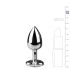 Easytoys Metal No.2 - Plug anal cœur (argent-blanc)
