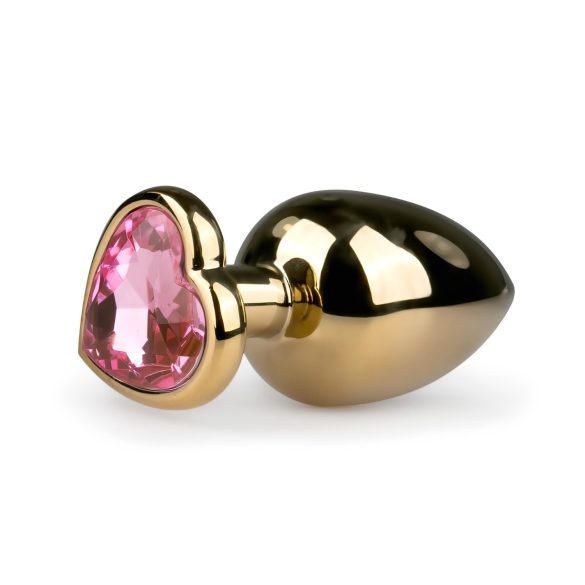 Easytoys Métal No.8 - Plug anal avec base cœur - or-rose (3,5 cm)