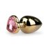 Easytoys Métal No.8 - Plug anal avec base cœur - or-rose (3,5 cm)