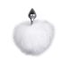 Easytoys Bunny NO1 - Plug Anal Métal avec Queue de Lapin (argent-blanc)