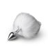 Easytoys Bunny NO1 - Plug Anal Métal avec Queue de Lapin (argent-blanc)