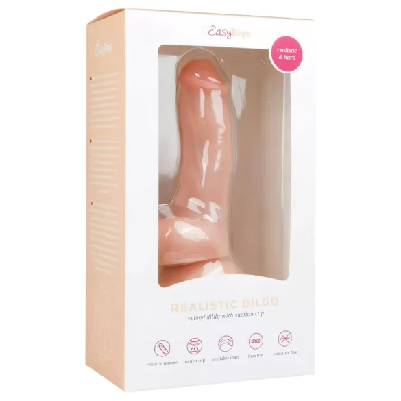 Easytoys - gode ventouse avec testicules 15cm - couleur chair