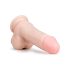 Easytoys - godemichet ventouse avec testicules (17,5cm) - naturel