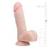 Easytoys - godemichet ventouse avec testicules (17,5cm) - naturel