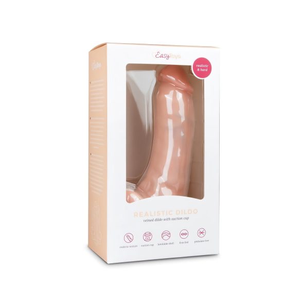 Easytoys - Dildo ventouse avec testicules (20cm) - naturel