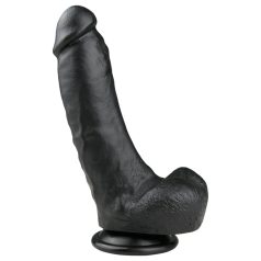 Easytoys - Dildo ventouse avec testicules (20 cm) - noir