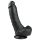 Easytoys - Dildo ventouse avec testicules (20 cm) - noir