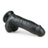 Easytoys - Dildo ventouse avec testicules (20 cm) - noir