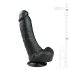 Easytoys - Dildo ventouse avec testicules (20 cm) - noir
