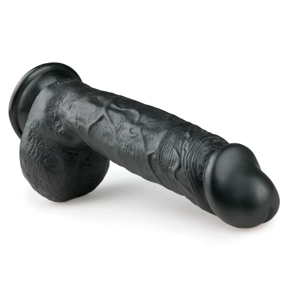 Easytoys - gode ventouse avec testicules - 22,5 cm - noir