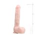 Easytoys - grand dildo ventouse avec testicules (29,5cm) - naturel