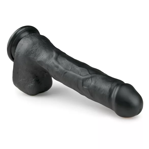Easytoys - gode ventouse avec testicules - grand - 29,5 cm - noir