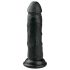 Easytoys - gode noir réaliste à ventouse (15,5 cm)