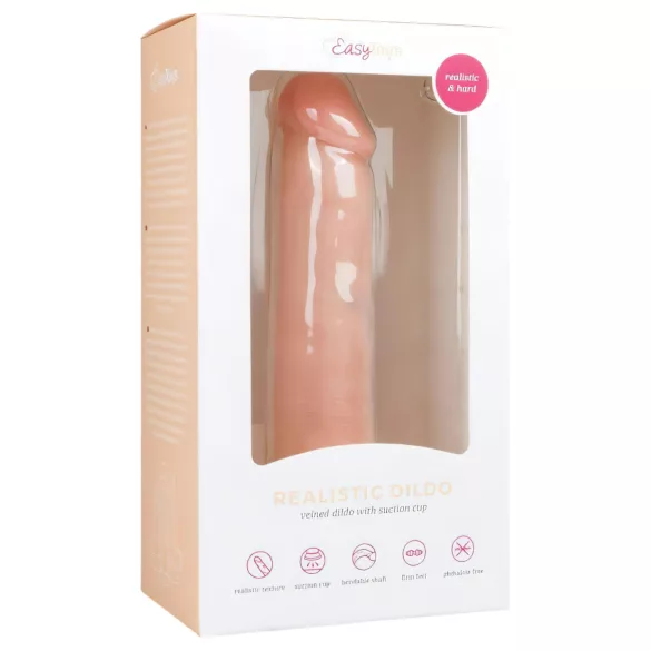 Easytoys - gode réaliste ventouse - 20,5 cm - couleur chair