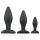 Easytoys Rocket - set de plugs anaux noirs (3 pièces)