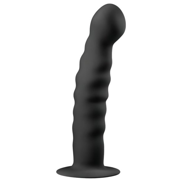 Easytoys Rainuré - Dildo Anal Ventouse (14 cm) - Noir