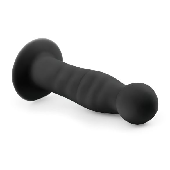 Easytoys - godemichet anal ventouse - nervuré - 14cm noir