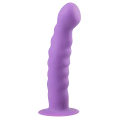   Easytoys - gode ceinture vague avec ventouse - silicone violet