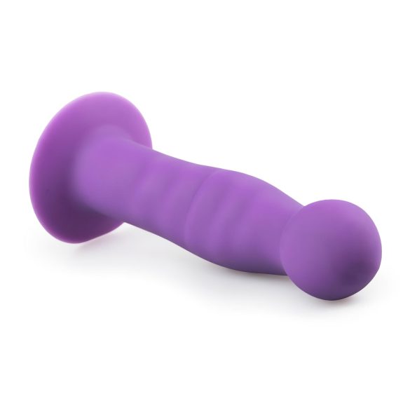 Easytoys - gode ceinture vague avec ventouse - silicone violet