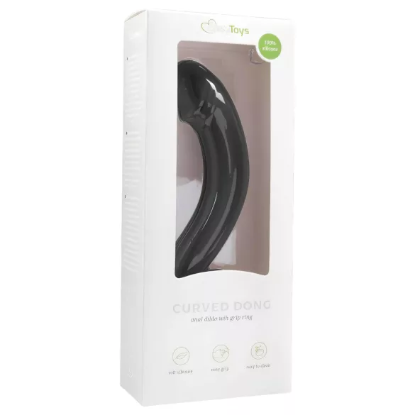 EasyToys - gode anal courbé - silicone noir