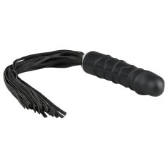Easytoys Flogger - fouet et dildo silicone (noir) Easytoys Flogger - fouet et dildo silicone (noir)