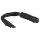 Easytoys Flogger - Fouet et Gode en Silicone Intégrés (Noir)