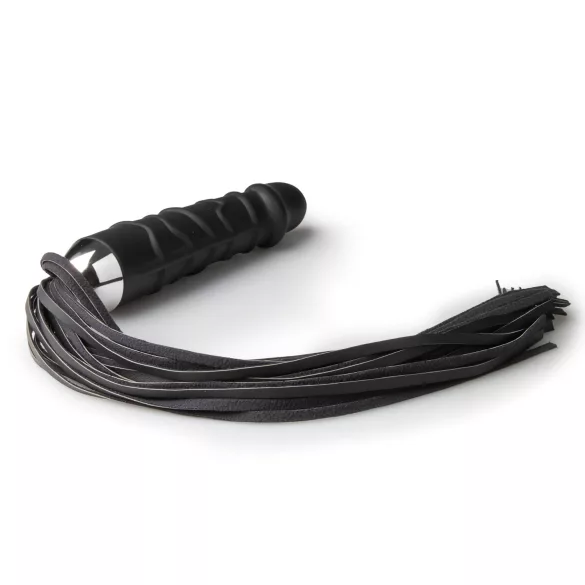 Easytoys - flogger et gode double usage - silicone noir