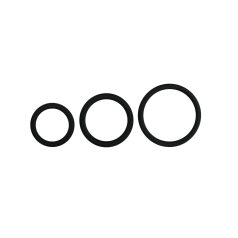   Easytoys - ensemble anneaux pénis en silicone - 3 pièces (noir)