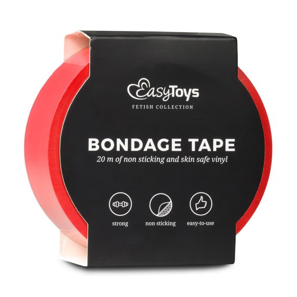 Easytoys - ruban bondage adhésif - rouge - 20m