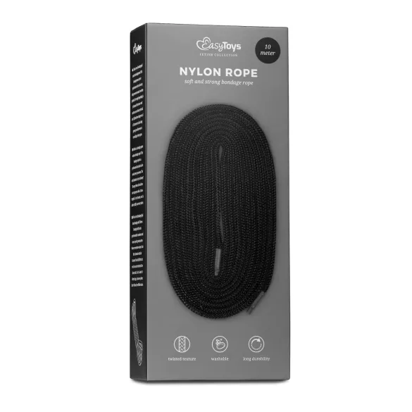 Easytoys Rope - corde de bondage (10 m, noire)