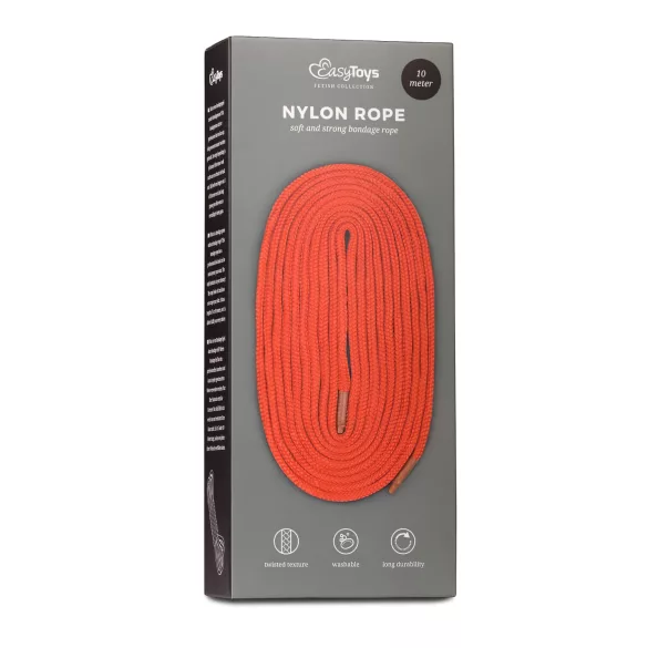Corde de bondage EasyToys - corde (10 m, rouge)