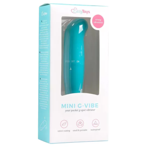 EasyToys - Vibromasseur point G mini - étanche silicone bleu