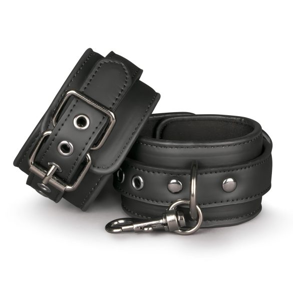 Easytoys - menottes en simili cuir (noir)