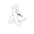 Easytoys - menottes en simili cuir (noir)