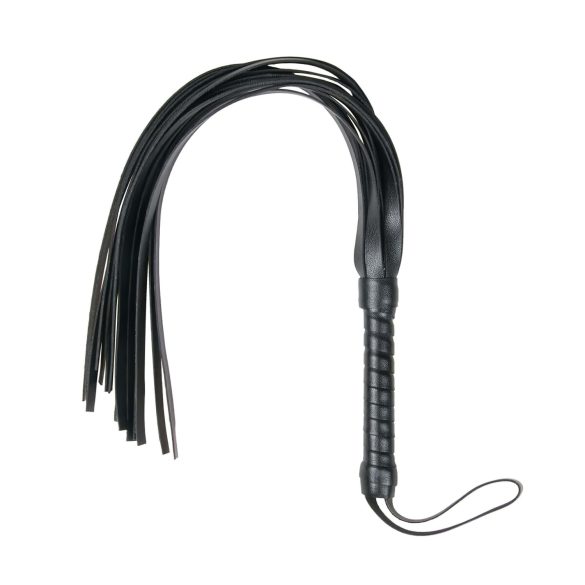 Easytoys Flogger - fouet en cuir synthétique doux (noir)