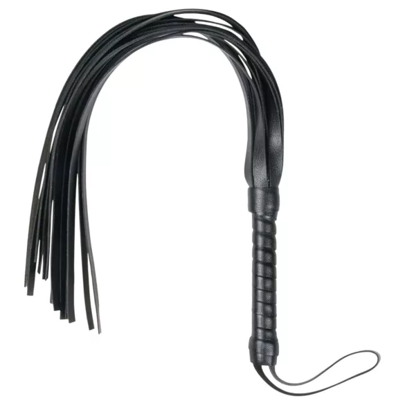 Easytoys - Flogger fouet doux - simili cuir noir