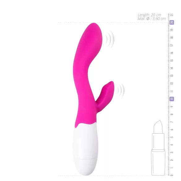Easytoys Lily - vibromasseur rabbit stimulateur clitoridien - silicone rose