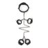 Easytoys - Ensemble collier, menottes et entraves (noir)