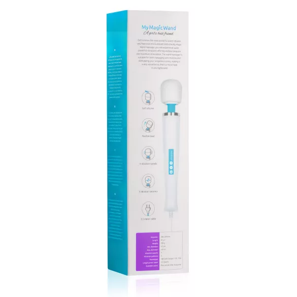 MyMagicWand - vibromasseur puissant - blanc bleu