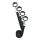 Easytoys - Set de Liens pour Lit (Noir)