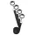 EasyToys - Kit d’attaches pour lit (noir)