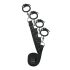 Easytoys - Set de Liens pour Lit (Noir)