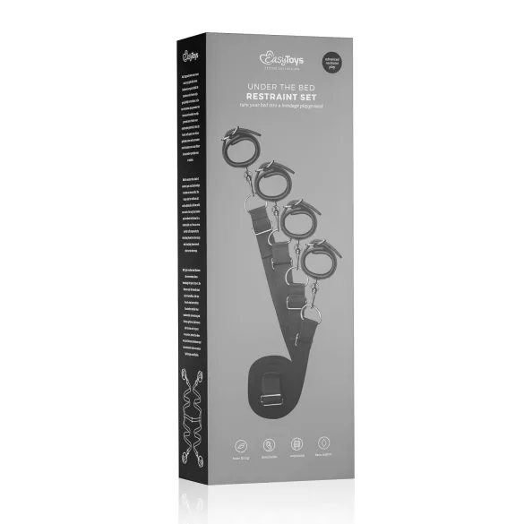 Easytoys - kit de fixation au lit - noir